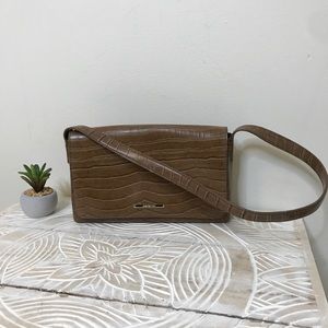 Jones New York Small Shoulder Bag Croc Pattern